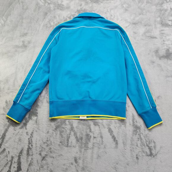 Nike N98 Track Jacket Womens Size L Blue Yellow Stripe Retro National Full Zip - Picture 4 of 11